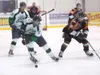 ROBERT DeBERRY/Frontiersman Alaska Avalanche forward Evan
Janssen takes control of the puck during Monday’s game against the
D.C. Rage at the MTA Events Center in Palmer. Robert DeBerry