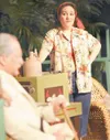 ROBERT DeBERRY/Frontiersman Maxine Faulk played by Gena Graham
performs during a dress rehersal of the Valley Performing Arts
Center’s “Night of the Iguana” Thursday in Wasilla. The play open