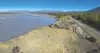Photo courtesy of Steffan Hinman shows an aerial view of the Matanuska River at Butte on Tuesday.