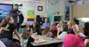 Bryce Wolffe speaks to the Girls Who Code students at Knik Elementary. Katie Stavick/Frontiersman