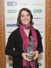 Palmer author Eowyn Ivey with her International Author of the Year award from last month’s Specsavers National Book Awards in London. Photo by Elliott Franks/www.elliottfranks.com