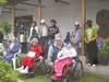 Photo courtesy of Ken Coonrad Ken Coonrad, center, a former
member of Wasilla Sunrise Rotary (WSR), visited Ecuador last month
to meet and greet recipients of donated wheelchairs for the
Whee