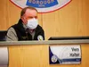 Mat-Su Borough Mayor Vern Halter wore a mask during a Mat-Su Borough Assembly meeting following with recommended protocal regarding COVID-19 concerns. Courtesy photo