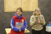 Bright Lights Book Project coordinator Alys Culhane and local comedian Hillary Saffran address the crowd at the Palmer Festival of Books. Jacob Mann/Frontiersman