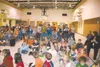 Students erupt in applause and cheers after Willow Elementary
School was presented a check from the Willow Dog Mushers
Association. The money will help fund a class trip to Denali.
(Courtesy 