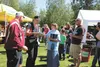 Iditarod veteran Aliy Zirkle talks with fans during the annual volunteer appreciation picnic at Iditarod headquarters Saturday. JENNY WEAVER/For the Frontiersman