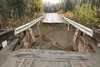 The Shirley Towne Bridge is closed due to a large section that was washed away during last month's flood. According to Borough Public Works Director Shaune O’Neill the bridge probably won't b
