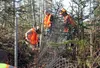 Perfect weather on Wednesday greeted a group of volunteers and Mat-Su Borough Department of Public Works employees in Talkeetna. Everyone assembled at the city’s old landfill site off Talkeet
