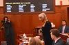 Sen. Elvi Gray-Jackson, D-Anchorage, speaks on Wednesday, May 3, 2023, in favor of legislation that would make Juneteenth Alaska's 12th legal holiday. James Brooks/Alaska Beacon