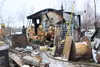 Fire and emergency crews from West Lakes, Houston and Central Mat-Su fire departments responded to a fire call March 17 that destroyed this 20-by-20 cabin in Houston. The heating system is th