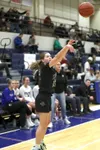 Colony senior Hallie Clark hits a three-pointer to score her 2,000th career point during a win over Palmer. Bruce Eggleston/matsusports.net