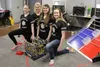 From left, Hailey, Karen, Taylor and Sadie Olson pose for a photo in advance of Tuesday’s Mat-Su Borough School District Tech Expo, which will be held Tuesday at Wasilla Middle School. Hailey