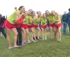 The Wasilla girls cross country running team poses for a picture
after making school history by winning the state cross country
championship title Saturday at Bartlett High School. (ROBERT
De