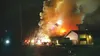 Flames devour a large commercial building at 700 N. Wasilla-Fishhook Road around 4 a.m., Jan. 20. Courtesy Joni Rogers
