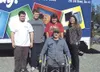 Jim White and family with ColorTyme store manager Karuna
McMurtry. (Courtesy photo)