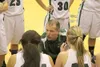 New head coach Jeff Bowker speaks with his team during a timeout
recently. The Knights feature a stock of new talent on the 2011-12
squad. JEREMIAH BARTZ/Frontiersman