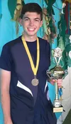 Redington's Gunar Sunn took gold in the boys' sporting clays and captured the boys' sporting clays state championship during the 2016 Alaska Youth Education in Shooting Sports State Champions