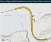 DOT&amp;PF 2024 project map of construction on the Glenn Highway at the Kings River Bridge. Traffic will be closed overnight from 11:00pm to 5:00 am from Sunday to Thursday evenings. DOT&PF