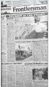 Front page of the July 10, 1987, Mat-Su Valley Frontiersman.