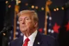 WATERLOO, IOWA - DECEMBER 19: Republican presidential candidate and former U.S. President Donald Trump looks on during a campaign event on December 19, 2023 in Waterloo, Iowa. Iowa Republican