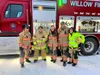 Members of the Willow Fire Department handed out candy during the Willow Trunk or Treat on Halloween Katie Stavick/Frontiersman