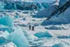 Two fatbikes at the Knik Glacier. Sean Ruddy/Sean Ruddy Photo