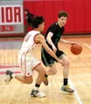 Colony's Leyton Lockard drives toward the basket during a win over Wasilla. Bruce Eggleston/matsusports.net