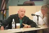 M/V Susitna Captain J. P. Stormont talks to the Mat-Su Borough Assembly Thursday evening. Stormont told the assembly he has come up with a plan to keep the vessel in Ketchikan for a fraction 