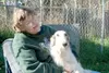 VICKI NAEGELE/For the Frontiersman Sutton resident Laura Van
Diest visits with her borzoi, Olivia, 3 1/2, outside her home.
Olivia won the last major title available to borzoi in Alaska.
Beca