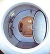 The interior of American Marine Corporation's new hyperbaric
chamber in Wasilla has one bed and room for four people. Photo by
SCOTT CHRISTIANSEN/Frontiersman.