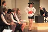 Hannah Embree plays the saucy secretary Hedy LaRue, dressed in this scene as the World Wide Wicket Treasure Girl in Palmer High School's production of 'How to Succeed in Business Without Real