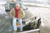 ROBERT DeBERRY/Frontiersman Ryan Seibert, owner of Lead Dog
Enterprises, said some snow cover has kept him pushing forward, but
without a heavy snowfall since November it can be hard to cover