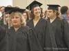 Charter College graduates walk down the aisle during the student
procession at the commencement ceremony at the Mat-Su Career and
Technical High School in Wasilla. More than 65 students gradu