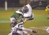 Colony senior Skye Rench goes airborne during Friday’s semifinal
playoff game against the Service High Cougars at Anchorage Football
Stadium. ROBERT DeBERRY/Frontiersman