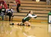 Colony's Ashley Turcotte digs a ball during a match last season. Turcotte is one of five players returning to the Knights from last season. Frontiersman file photo