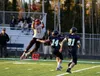 Houston sophomore Tolupo Falaniko leaps into the air to try to catch a pass during a 28-7 win over Redington Sept. 28, 2018, at Redington. Courtesy of Ronald Jones/matsusports.net