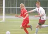 JEREMIAH BARTZ/Frontiersman Wasilla’s Alden Lee moves the ball
away from the defense during a scoreless tie against Dimond on
Saturday.