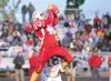 ROBERT DeBERRY/Frontiersman Wasilla's Shane Green completes a
catch as Palmer's Conrad Smith attempts to make the tackle Friday
during the 2007 Potato Bowl.