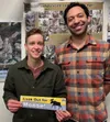 Burl Dickman and Manny Eicholz are the organizers of the Shaped by Wildlife event coming to the Glenn Massey Theatre Oct. 29 at 6 p.m. Russell Clark/For the Frontiersman