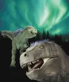 An artist’s rendition of the top dinosaur discovered on Alaska’s North Slope, Nannuqsaurus hoglundi. Artwork by Karen Carr/karencarr.com
