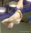 Joseph Provo holds form as he rotates through his second dive during the diving finals at Saturday’s Valley Invitational at Palmer High School. Provo won the meet with a personal-best 371.30 