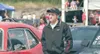 ROBERT DeBERRY/Frontiersman Former Palmer Moose hockey player
Zack Richards watches the starting line as he waits his turn to
race at Alaska Raceway Park on Saturday afternoon.
