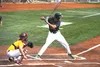 Mat-Su Miners outfielder Gio Brusa prepares to swing at a pitch during the Alaska Baseball League All-Star Game Sunday at Mulcahy Stadium in Anchorage. Earlier in the day, Brusa won the leagu