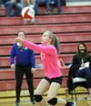 Palmer senior MaKenzie Terwilliger was named to the first team of the All-Valley Volleyball Team. Courtesy of Bruce Eggleston/matsusports.net
