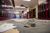The damage to Houston Middle School is surveyed in the days following the Nov. 30, 2018, 7.0 earthquake. Courtesy photo