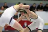 Colony's Levi Hopkins, right, locks up with Lathrop's Westley Bockert during the 138-pound final of the Lancer Smith Memorial earlier this season. Hopkins scored a 10-8 win by sudden victory.