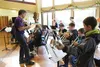 Willow Elementary School band and choir students in fourth, fifth and sixth grades performed for residents of the Alaska Veterans and Pioneer Home in Palmer May 11. Teacher Robert Zanella sai