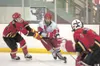 Wasilla senior forward Troy Verplancke takes control of the puck
in front of the West Valley Wolfpack goal during Saturday’s
fourth-place game at the ASAA/First National Cup 4A state hockey
c