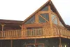 J.J. HARRIER/Frontiersman Dennis and Neen Illies own the only
oak log home in Alaska. The couple fell in love with the hardwood
and decided to pay about $60,000 more than using locally harves