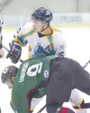 ROBERT DeBERRY/Frontiersman Former Alaska Avalanche forward Kyle
Pichler, the team’s career leading scorer, will play for Division
III Castleton State in Vermont next season.